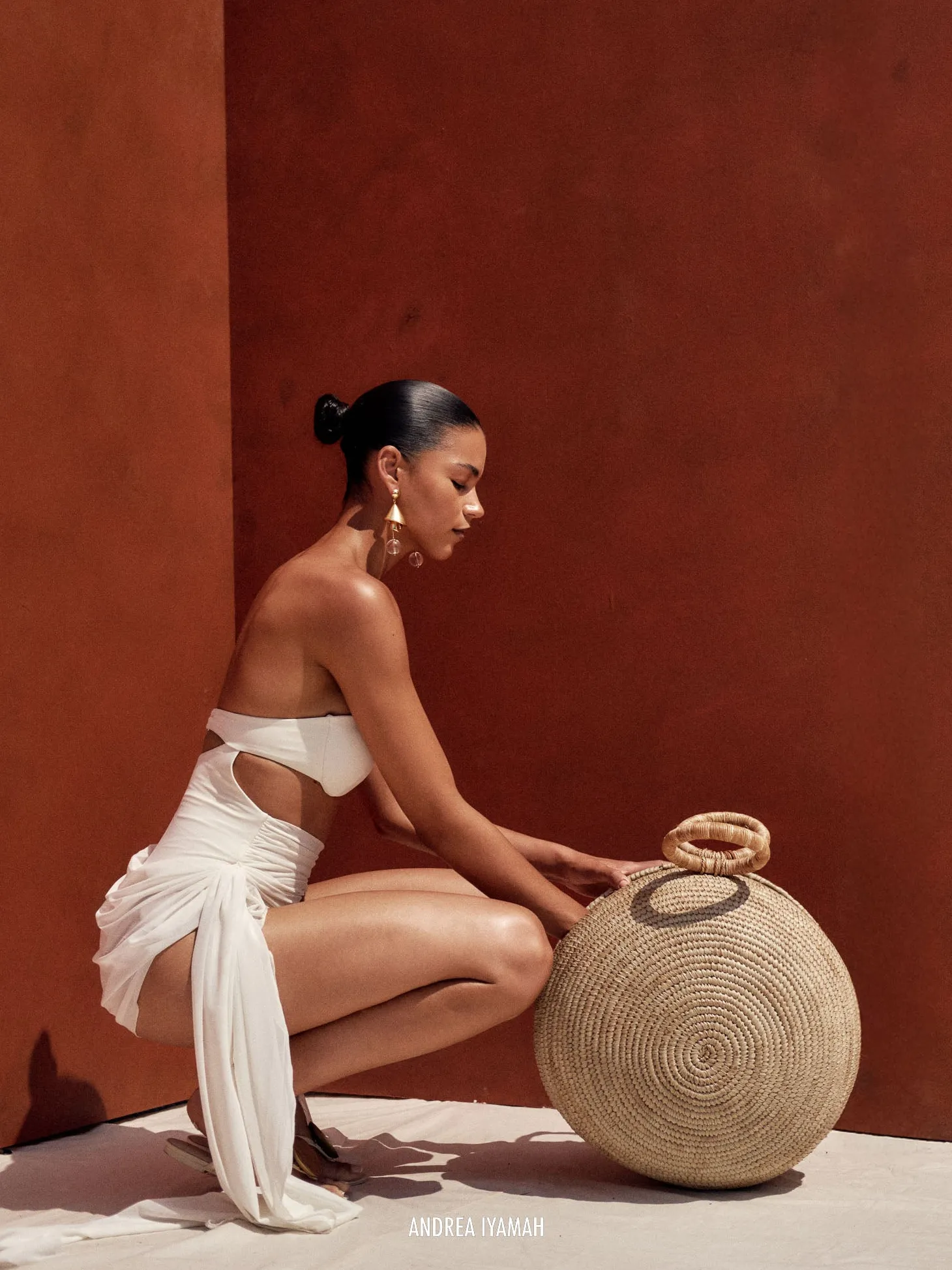 ANDREA IYAMAH ANDES ONE PIECE SWIMSUIT - IVORY