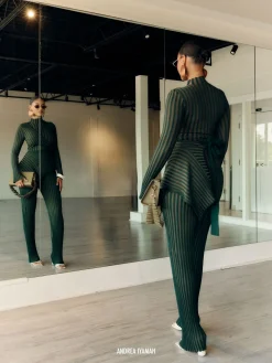 ANDREA IYAMAH AYO PANTS - GREEN