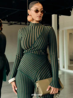 ANDREA IYAMAH AYO TOP - GREEN