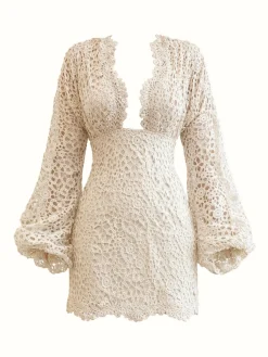 ANDREA IYAMAH DANI MINI DRESS - IVORY