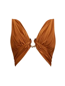 ANDREA IYAMAH GIA CROP TOP - ORANGE