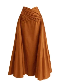 ANDREA IYAMAH GIA MAXI SKIRT - ORANGE