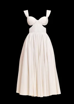 ANDREA IYAMAH ILORA DRESS - IVORY