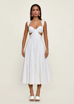 ANDREA IYAMAH ILORA DRESS - IVORY