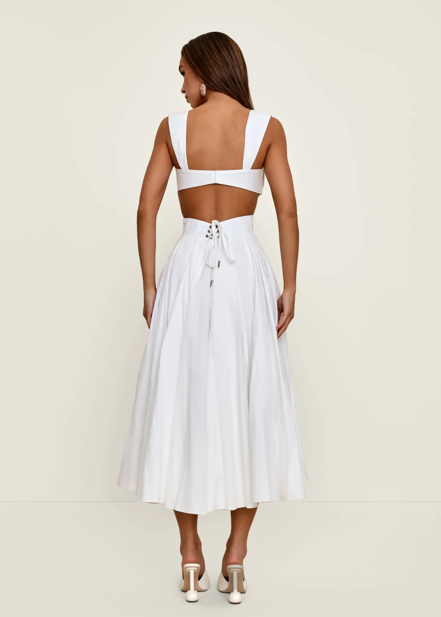ANDREA IYAMAH ILORA DRESS - IVORY
