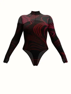 ANDREA IYAMAH LOMA BODYSUIT - CORDA PRINT