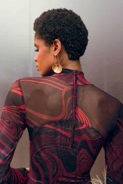 ANDREA IYAMAH LOMA BODYSUIT - CORDA PRINT
