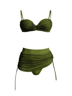 ANDREA IYAMAH MAKENA BIKINI - OLIVE GREEN