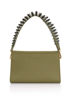 ANDREA IYAMAH MALA GREEN SHOULDER BAG