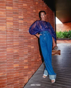 ANDREA IYAMAH NEVY PANTS - DENIM