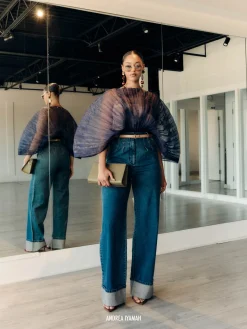 ANDREA IYAMAH NEVY PANTS - DENIM