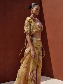 ANDREA IYAMAH ONDU CROP TOP - VIBRA PRINT