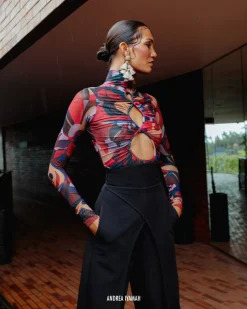 ANDREA IYAMAH SALLE BODYSUIT - LEWE