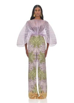 ANDREA IYAMAH SOMBRA BODYSUIT - LILAC