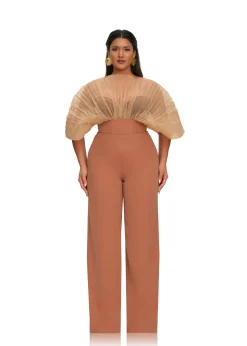 ANDREA IYAMAH SOMBRA BODYSUIT - DUST